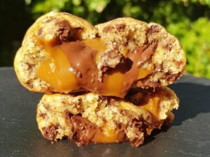 Cookies Medianas: Chips con Dulce de Leche